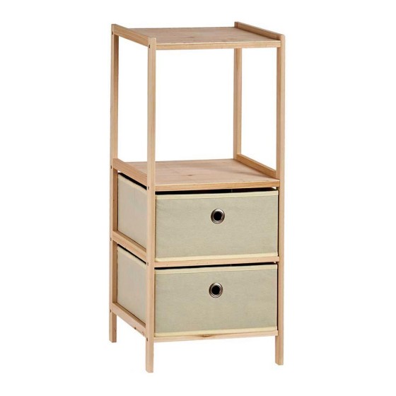 Étagère Beige Bois Tissu...