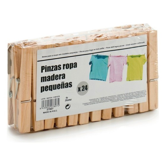 Pinces à linge Petit Bois (24 Pièces)