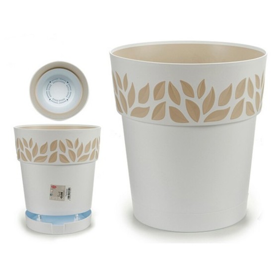 Cache-pot Blanc Plastique...