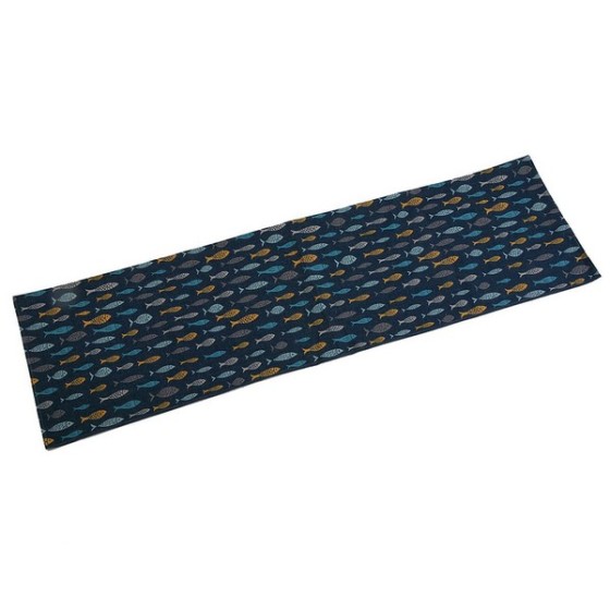 Chemin de Table Blue Bay Polyester (44,5 x 0,5 x 154 cm)