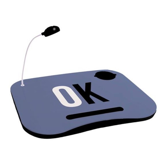 Plateau DKD Home Decor Bleu PVC (48 x 38 x 7 cm)