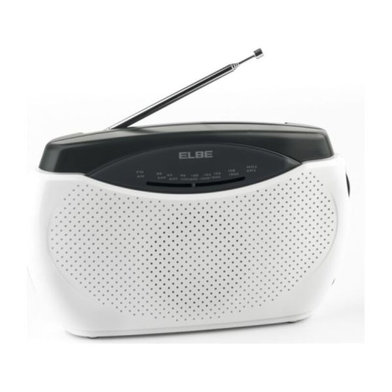Hi-fi ELBE M-4050 WiFi DAB 100W Blanc Noir
