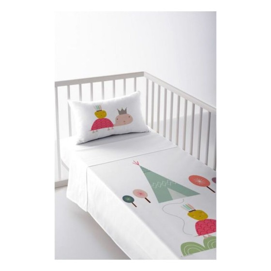 Jeu de draps pour berceau Haciendo el Indio Sweet Turtle