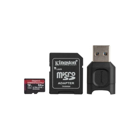 Carte Mémoire Micro SD avec Adaptateur Kingston MLPMR2/64GB 285 MB/s