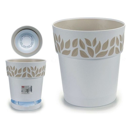 Pot Cloe (25 x 25 cm) Blanc Plastique (25 x 25 x 25	 cm)