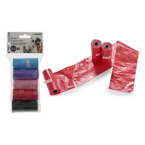 Sacs d'hygiène Animaux de compagnie Plastique (5 pcs) (5 Pièces) (2,5 x 18 x 6 cm)