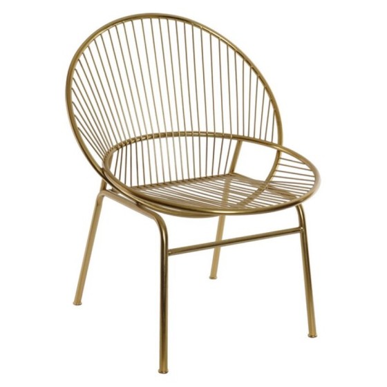 Chaise de Salle à Manger DKD Home Decor Métal (65 x 60 x 83 cm)