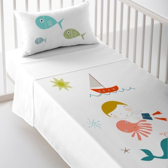 Jeu de draps pour berceau Haciendo el Indio Sailor