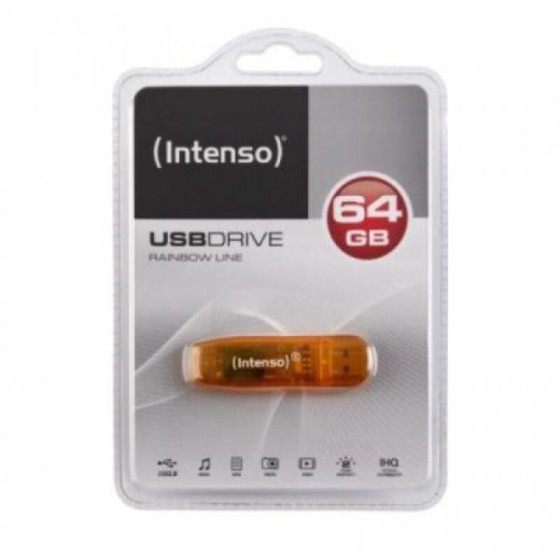 Clé USB INTENSO FAELAP0282 USB 2.0 64 GB Orange 64 GB Clé USB