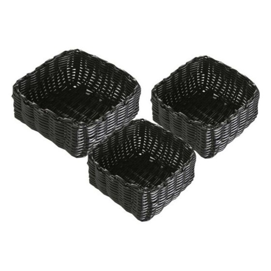 Panier Multi-usages Diano C polypropylène (3 Pièces) (19 x 9 x 19 cm)