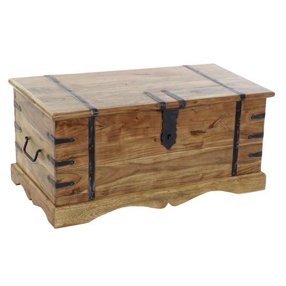 Coffre DKD Home Decor Acacia (90 x 40 x 40 cm)