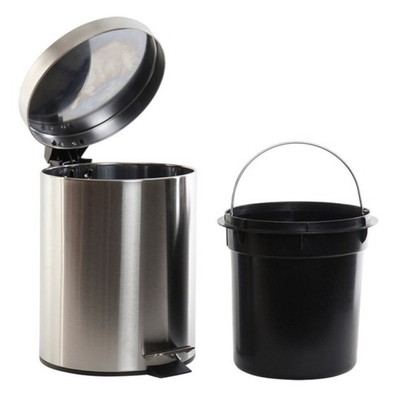 Poubelle à pédale DKD Home Decor Acier inoxydable (5 l)