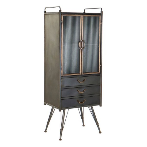 Présentoir DKD Home Decor Métal Verre (57 x 40 x 151 cm)