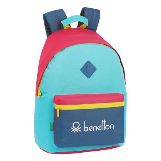 Sacoche pour Portable Benetton Colorine 14,1'' Jaune Bleu Rose Turquoise
