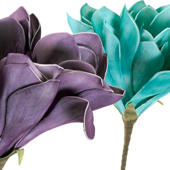 Fleur décorative DKD Home Decor EVA (éthylène-acétate de vinyle) (2 pcs)