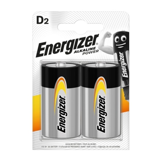 Batteries Energizer Alkaline Power D LR20 (2 uds)