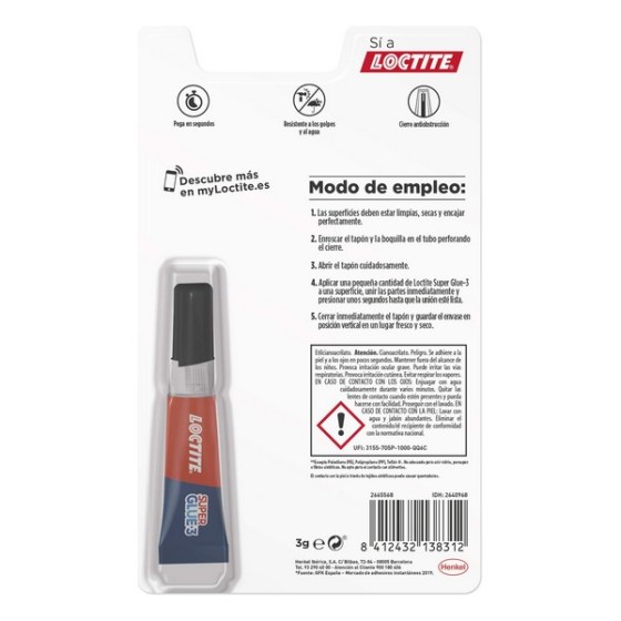 Colle Loctite Super Glue 3 (3 g)
