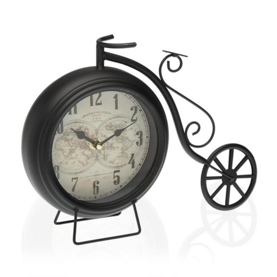 Horloge de table Bicyclette Noir Fer (10 x 23 x 29 cm)