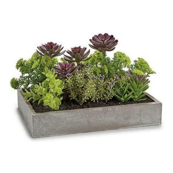 Jardinière Rectangulaire Gris (16 x 20 x 28,5 cm)
