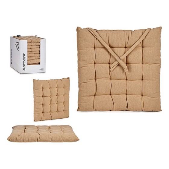 Coussin de chaise Beige (40 x 6 x 40 cm)
