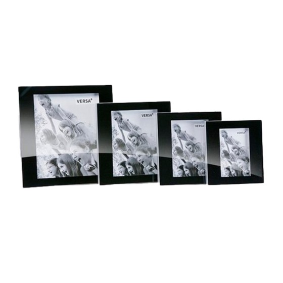 Cadre Photos Noir Verre (10 x 15 cm)