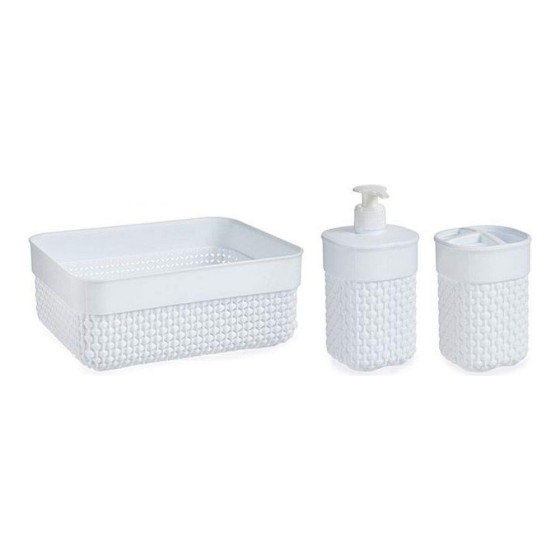 Ensemble de Bain Blanc (3 Pièces) (580 ml)