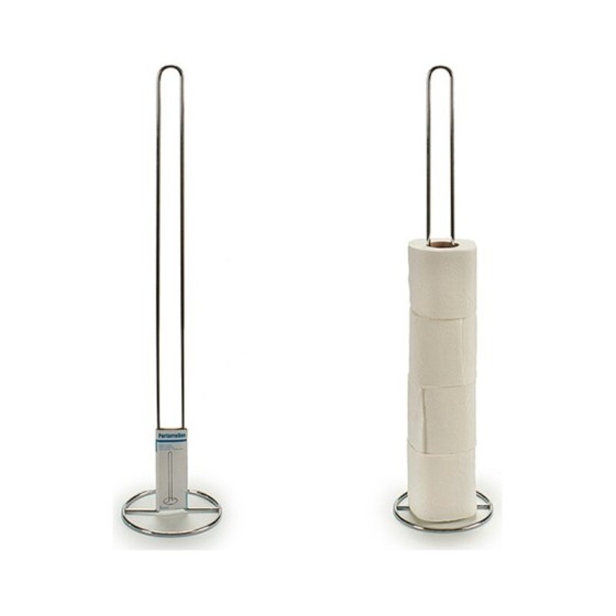 Porte-rouleaux pour Papier Toilette Chrome Argenté (13,5 x 60 cm)