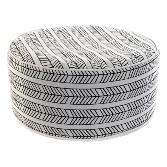 Coussin DKD Home Decor De Sol Blanc Noir Polyester Flèches (53 x 53 x 23 cm)