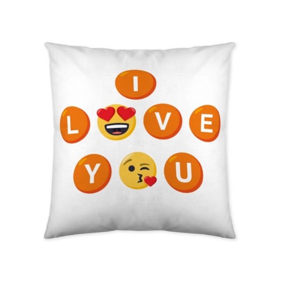 Housse de coussin Emoji (40 x 40 cm)