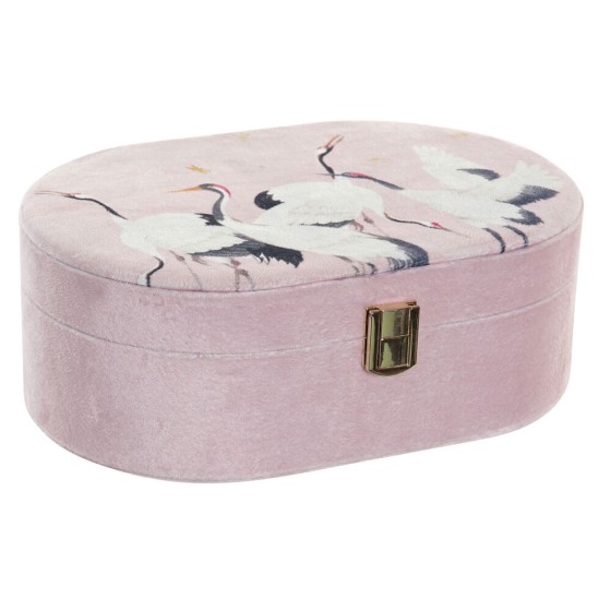 Boîte à bijoux DKD Home Decor Carton Oriental Oiseau (25 x 16 x 9 cm)