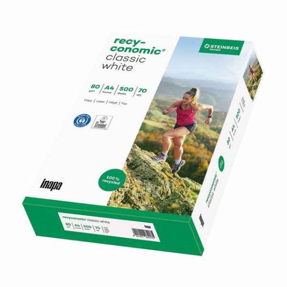 Papier pour imprimante Recyconomic Classic Blanc (500 uds) (Reconditionné B)