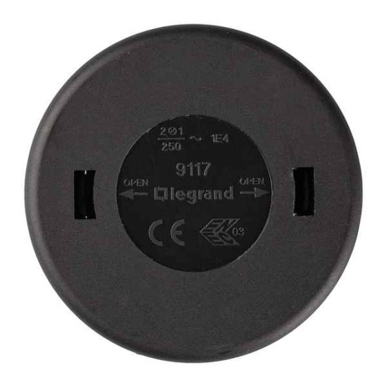 Interrupteur à bouton-poussoir Legrand LEG91174 À pied 230V Noir (Reconditionné B)