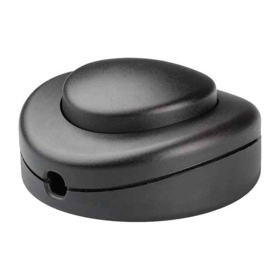 Interrupteur à bouton-poussoir Legrand LEG91174 À pied 230V Noir (Reconditionné B)