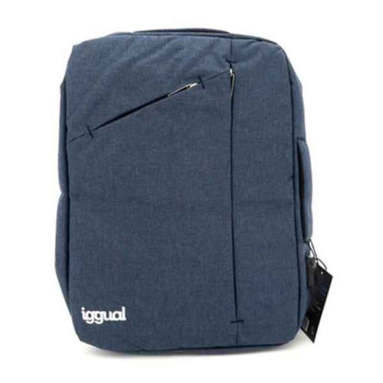 Sacoche pour Portable iggual Adaptative Work 15,6" Imperméable Anti-vol Bleu