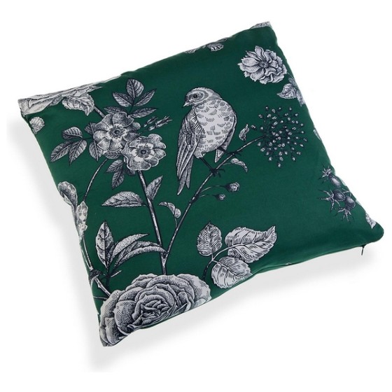 Coussin Birds Vert (45 x 45 cm)