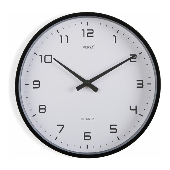 Horloge Murale Plastique (4 x 30 x 30 cm)