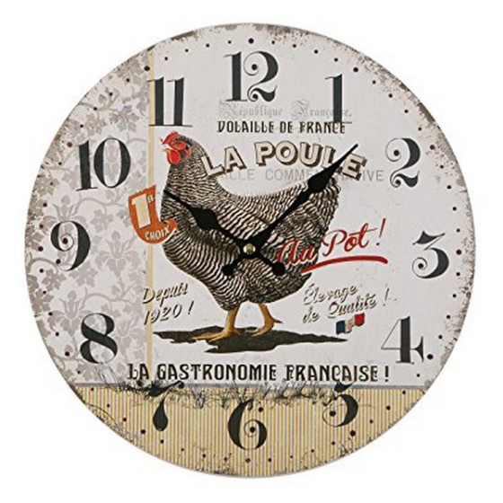 Horloge Murale Gallina Plastique (5 x 28 x 28 cm)
