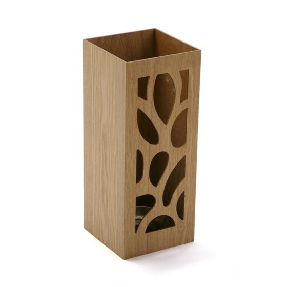 porte-parapluie Leaves Bois MDF (22 x 48 x 22 cm) (22 x 22 48 cm)