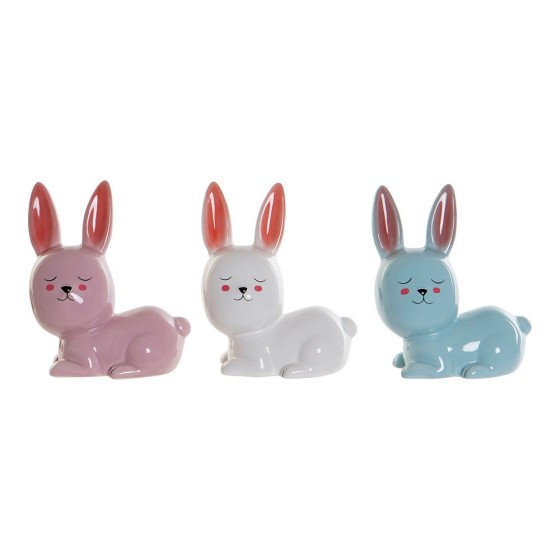 Tirelire DKD Home Decor Lapin Dolomite (3 pcs)
