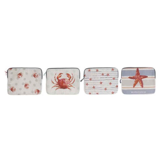 Étui pour iPad DKD Home Decor Polyester Toile (4 pcs)