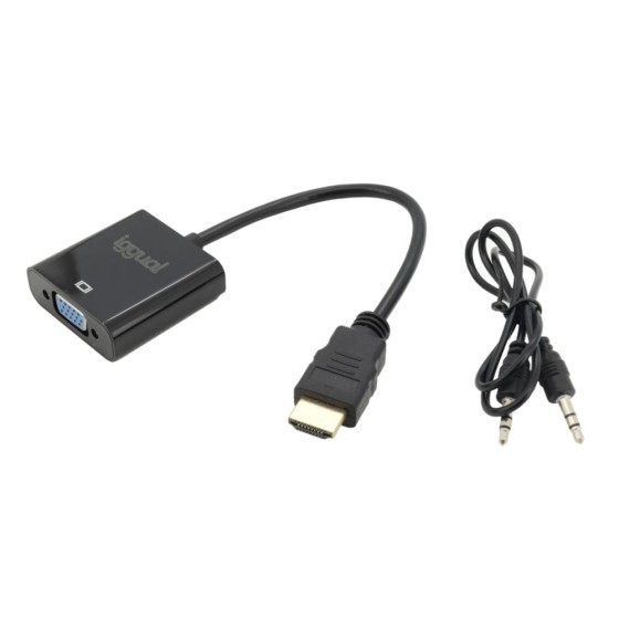 Câble HDMI iggual IGG317303 WUXGA Noir