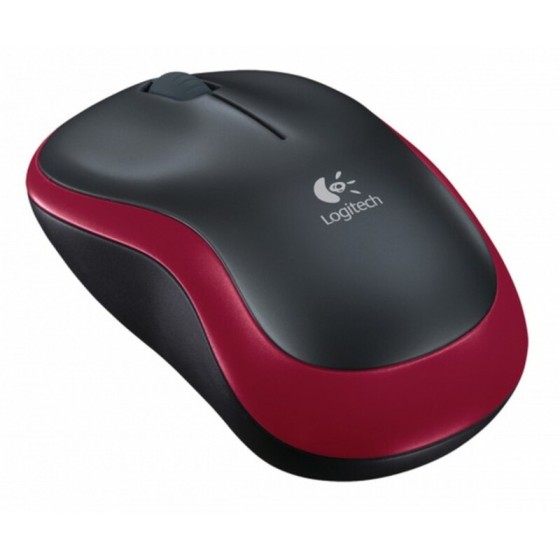 Souris Optique Sans Fil Logitech M185 RF 1000 dpi Rouge