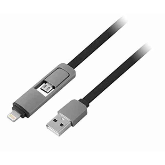 Câble adaptateur 1LIFE PA2IN1FLAT USB (1 m)
