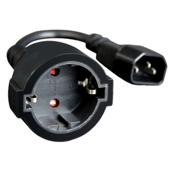 Câble d’Alimentation GEMBIRD PC-SFC14M-01 C14 Noir
