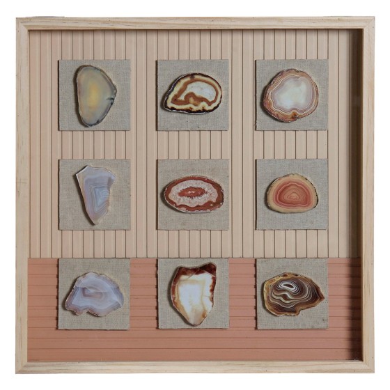 Cadre DKD Home Decor Résine Verre Bois MDF (40 x 3 x 40 cm)