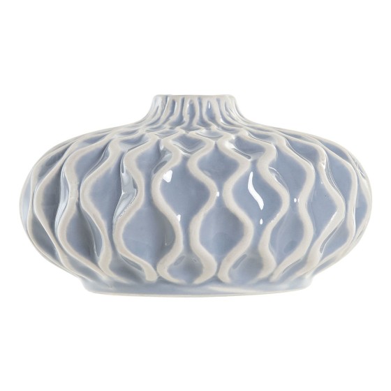 Vase DKD Home Decor Blanc Traditionnel Dolomite Celeste (15.2 x 15.2 x 8.5 cm)