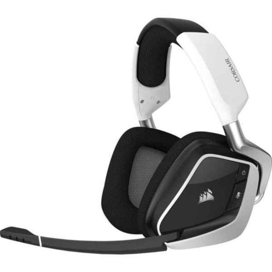 Casques Bluetooth avec Microphone Corsair VOID RGB ELITE Blanc Sans fil