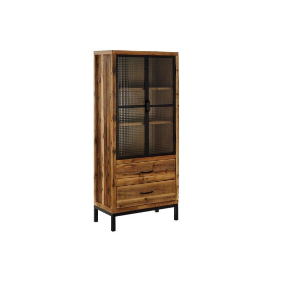 Présentoir DKD Home Decor Noir Bois Verre (70 x 35 x 160 cm)