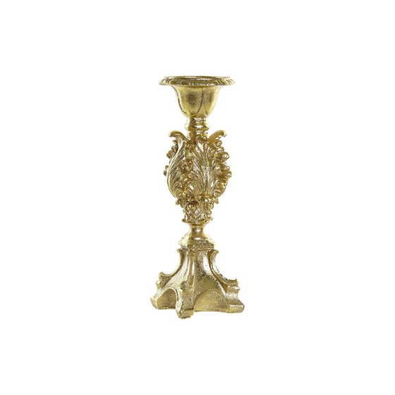 Pot à Bougie DKD Home Decor Résine Doré (9 x 9 x 29 cm)