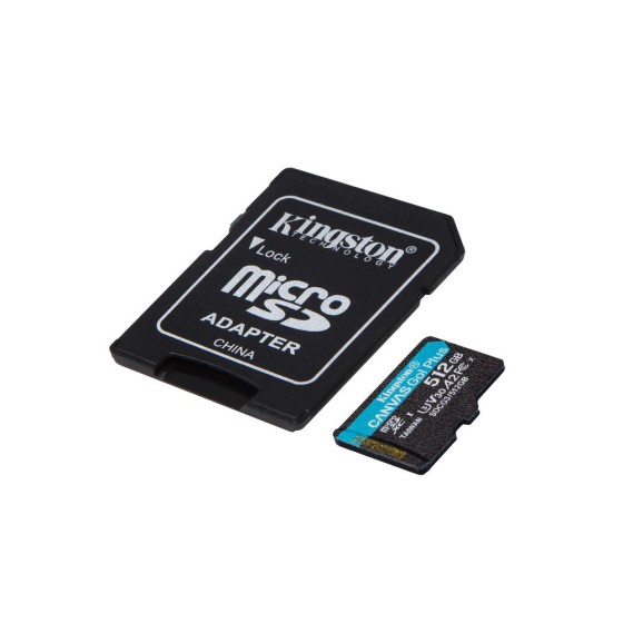 Carte Mémoire Micro SD avec Adaptateur Kingston SDCG3/512GB          Cours 10 512 GB UHS-I